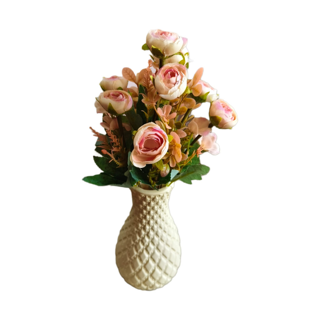 Ball Rose… Artificial Flower… Small Stick