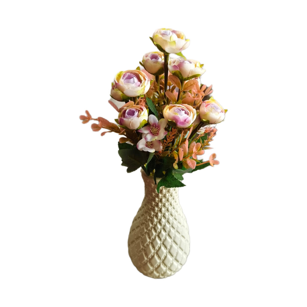 Ball Rose… Artificial Flower… Small Stick