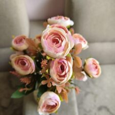 Ball Rose… Artificial Flower… Small Stick