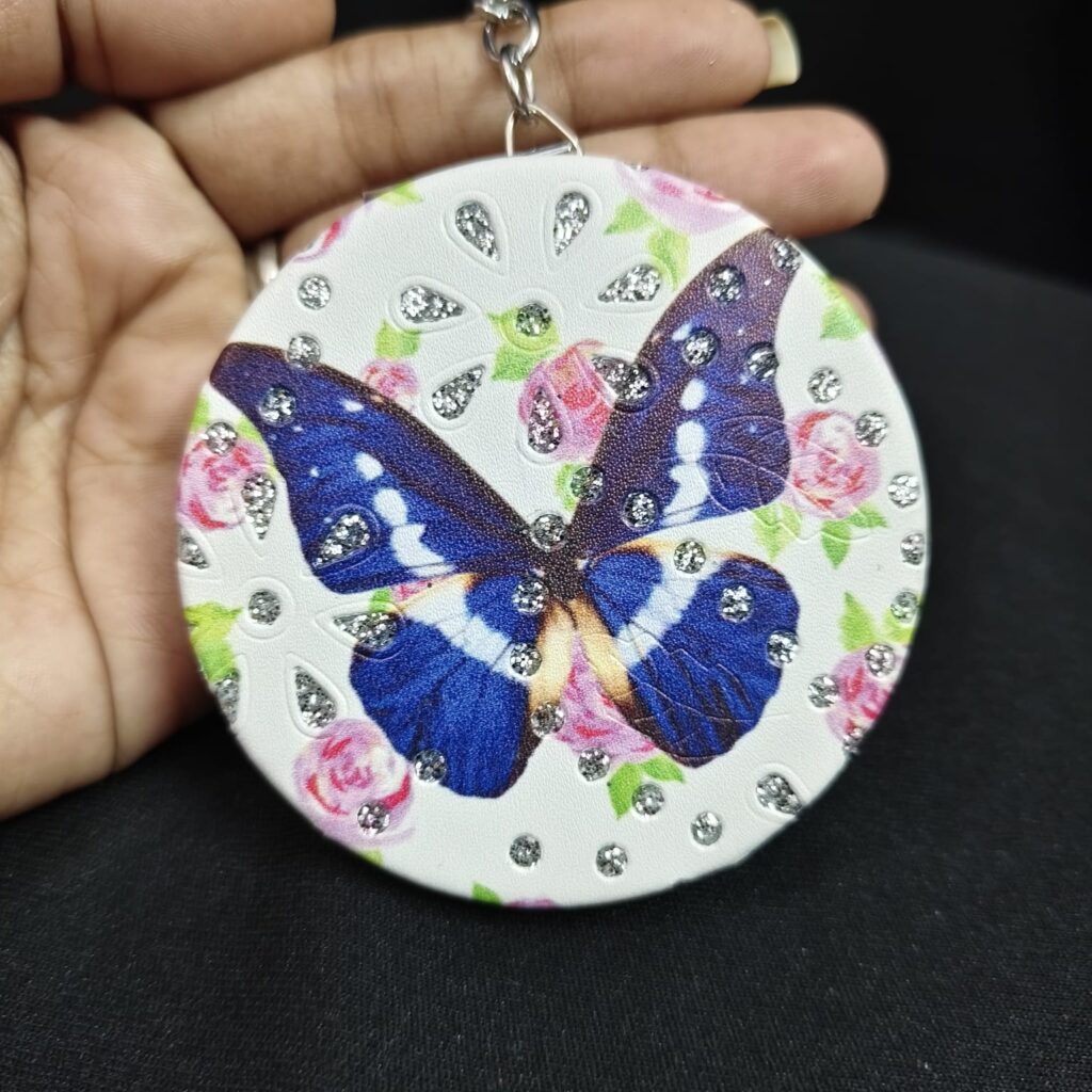 Butterfly Mirror Keychain.. Big Size