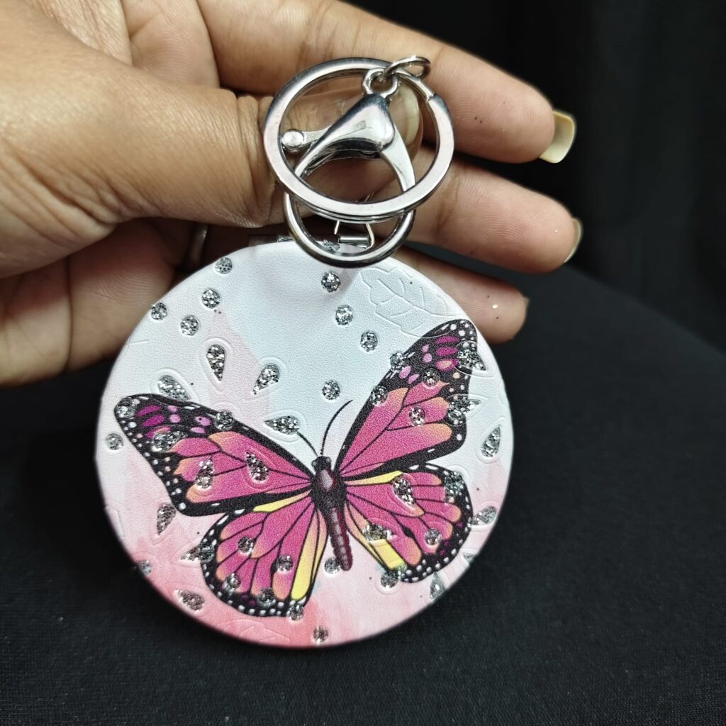 Butterfly Mirror Keychain.. Big Size