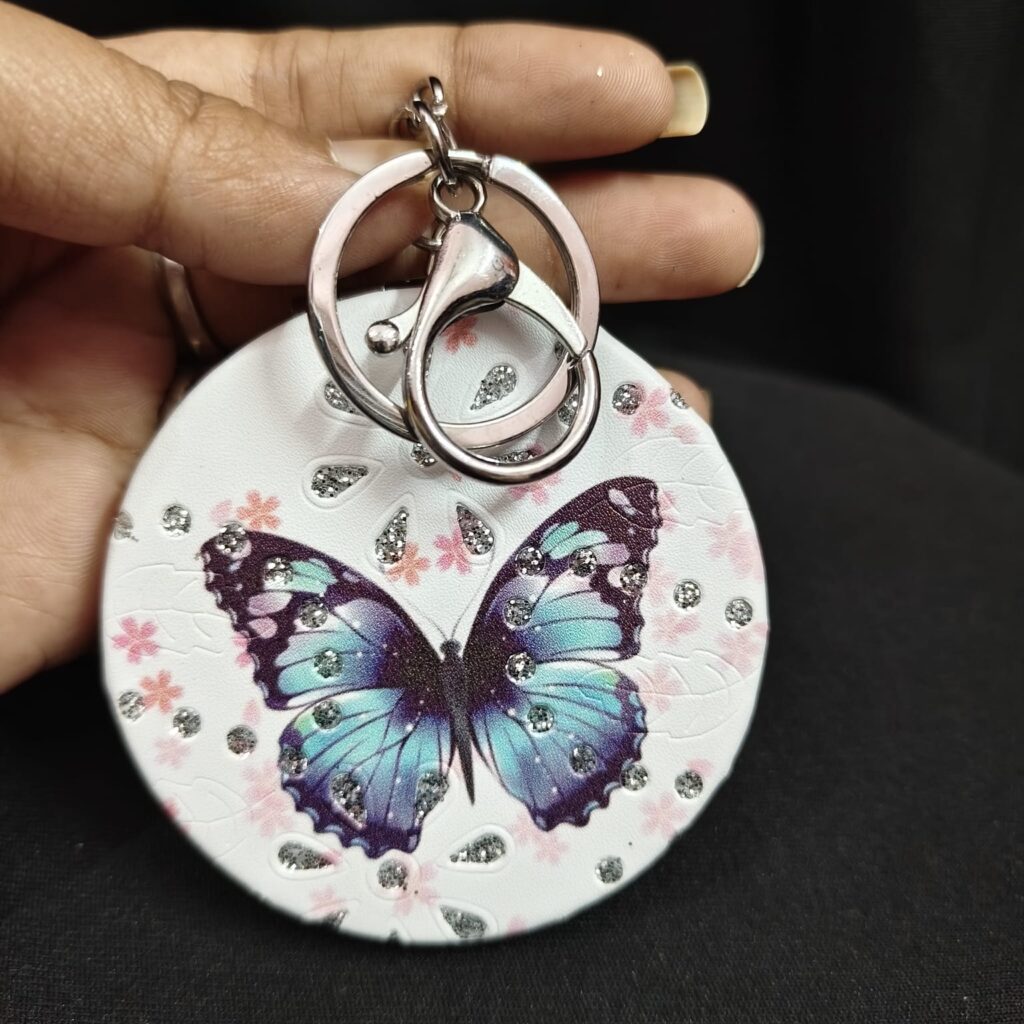 Butterfly Mirror Keychain.. Big Size