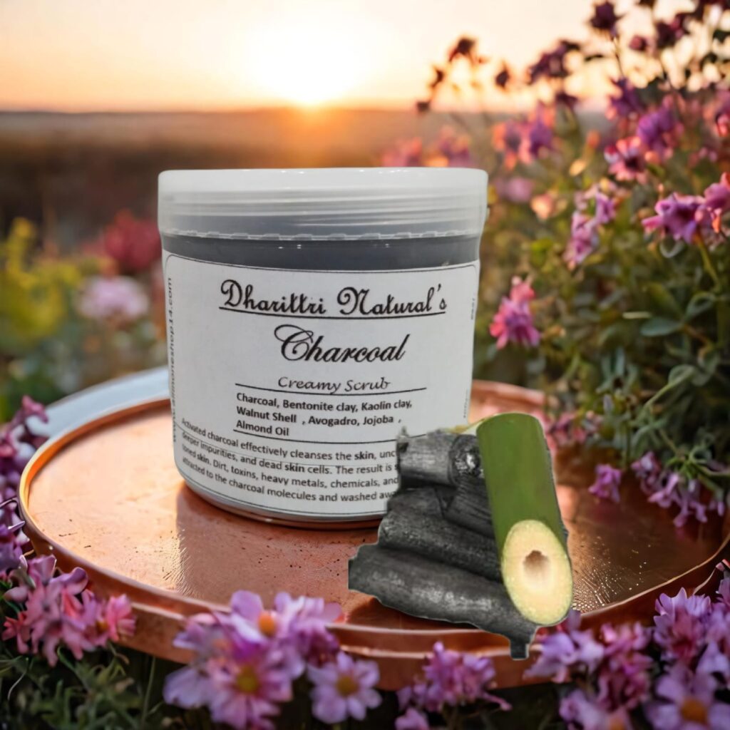 Dharittri Naturals Organic Charcoal Scrubber