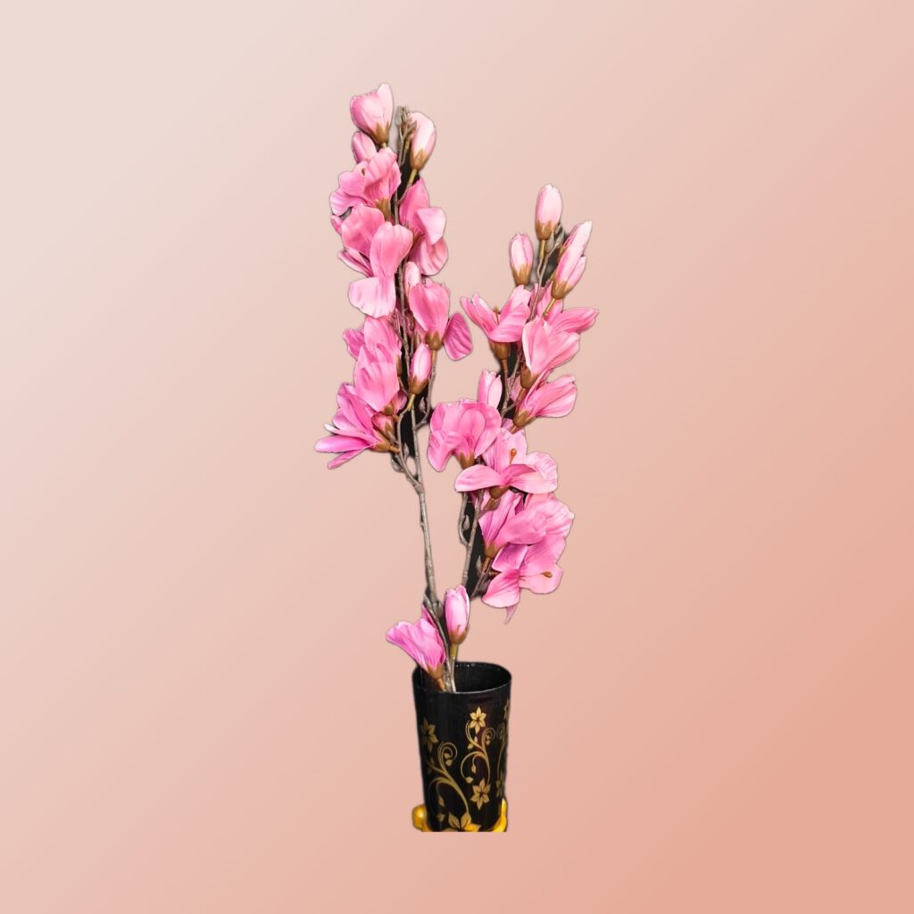 Artificial Long Gladiolus Stick.. 3.7ft Long.. Metallic Pink