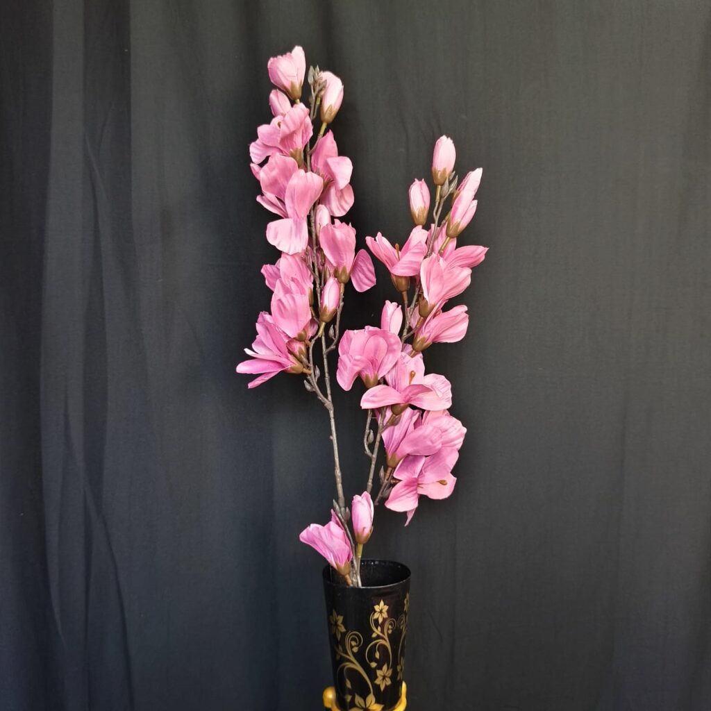 Artificial Long Gladiolus Stick.. 3.7ft Long.. Metallic Pink