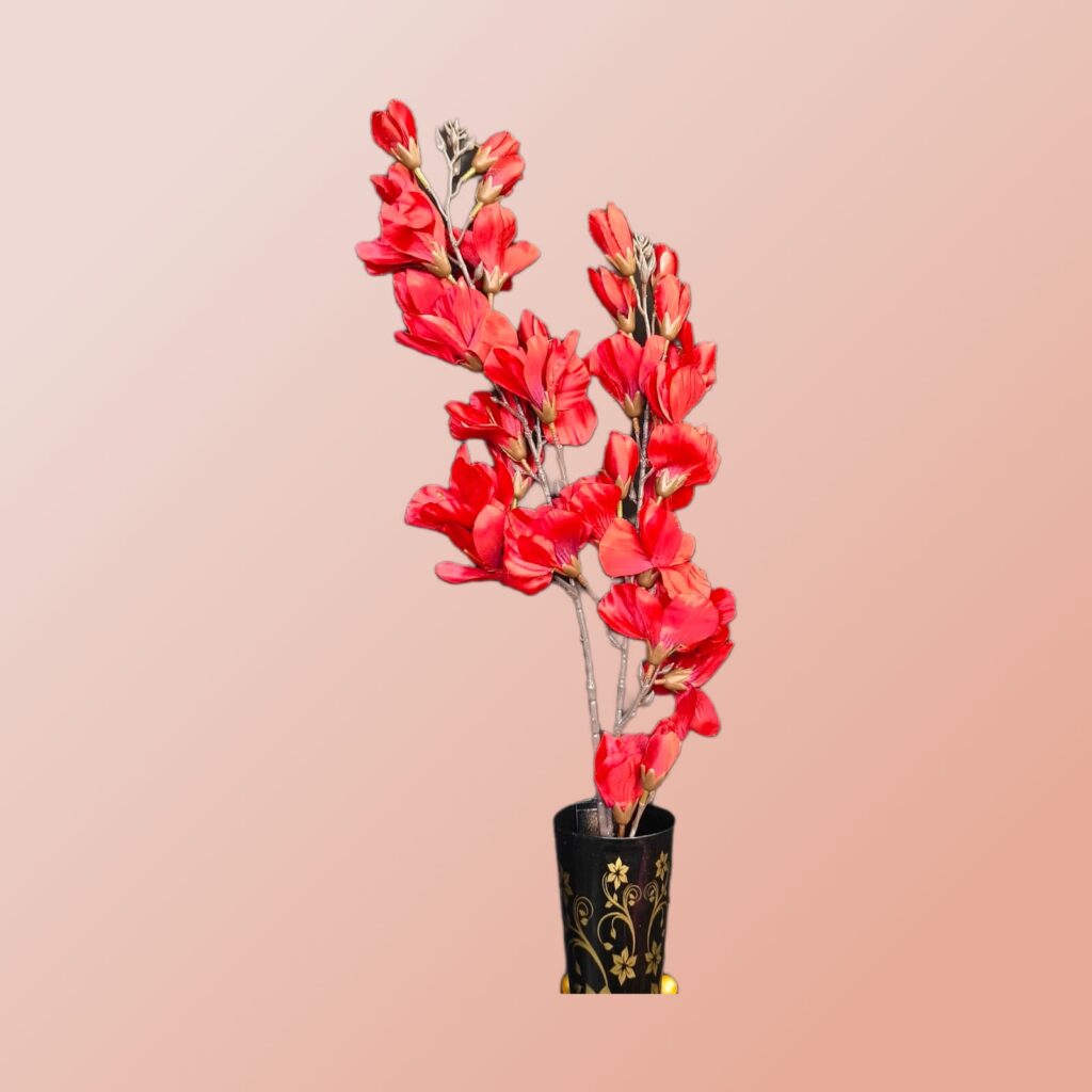 Artificial Long Gladiolus Stick.. 3.7ft Long.. Red