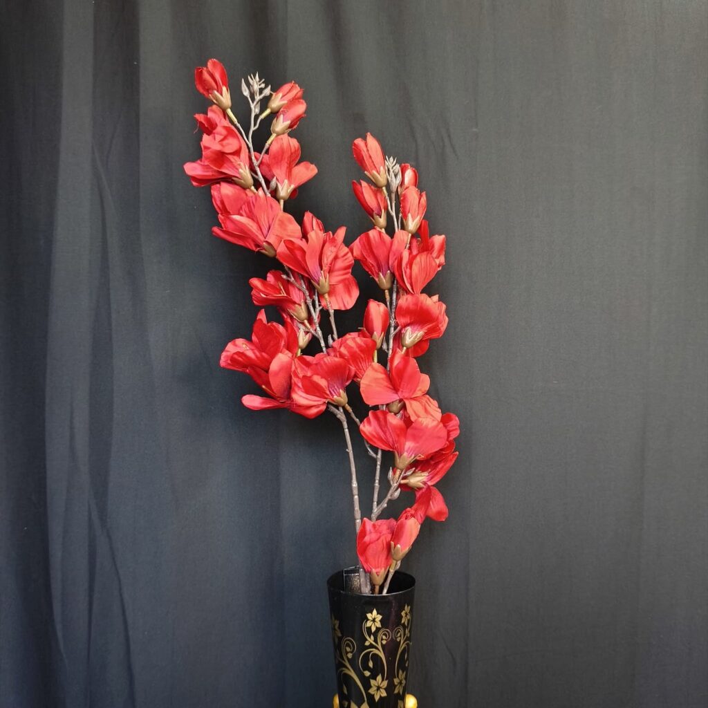 Artificial Long Gladiolus Stick.. 3.7ft Long.. Red