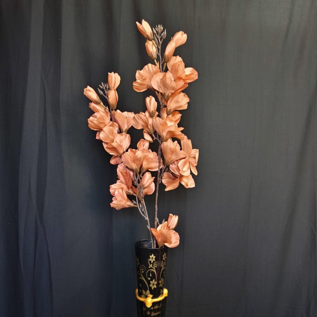 Artificial Long Gladiolus Stick.. 3.7ft Long.. Peach