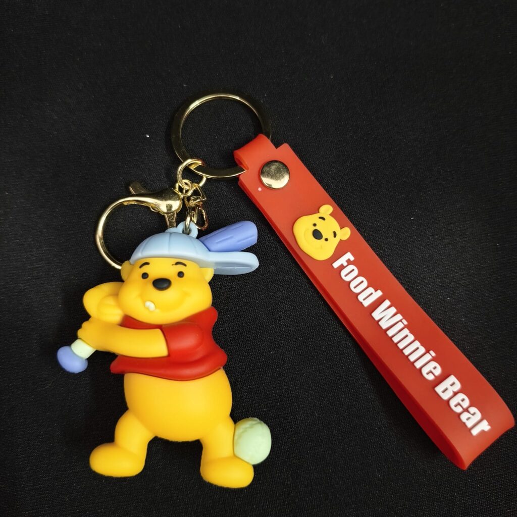 Super Pooh Bear figure keychain