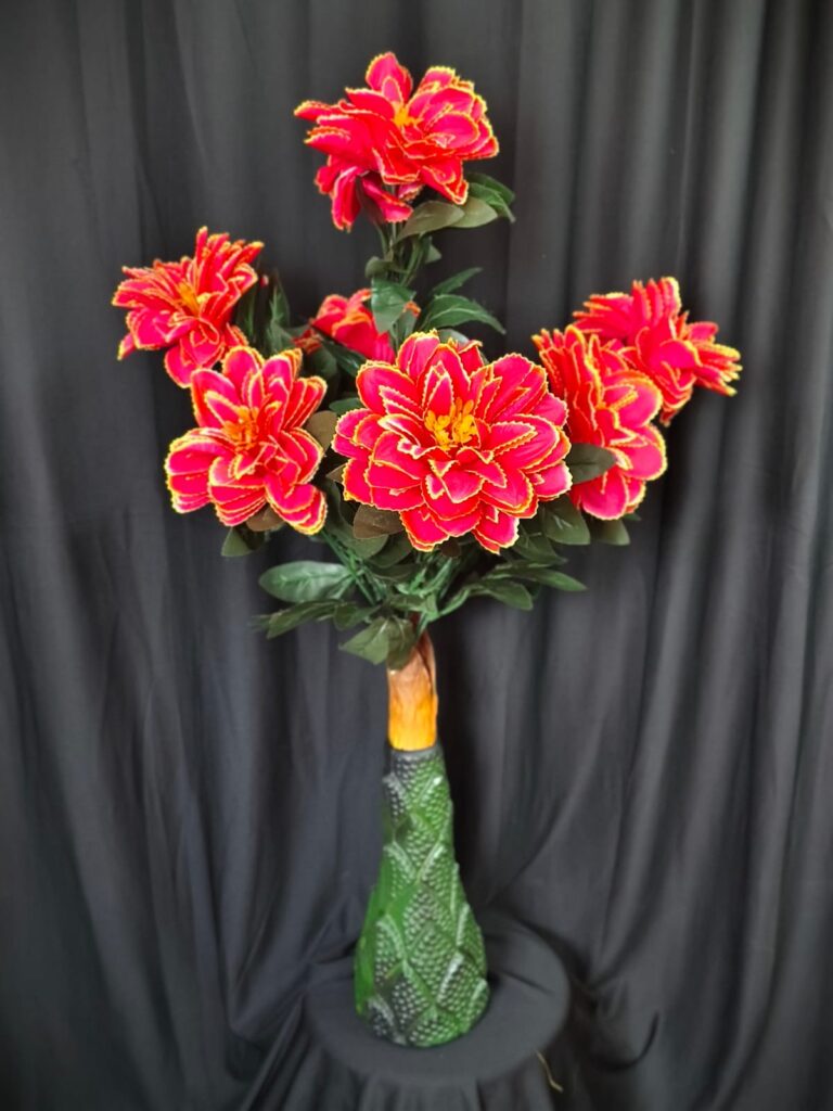 Artificial Ranunculus Flower Tree.. 3.4 ft.