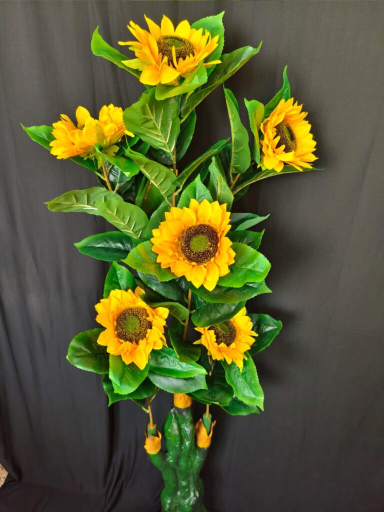 Artificial Sunflower Tree.. 5.3ft.. Big Size