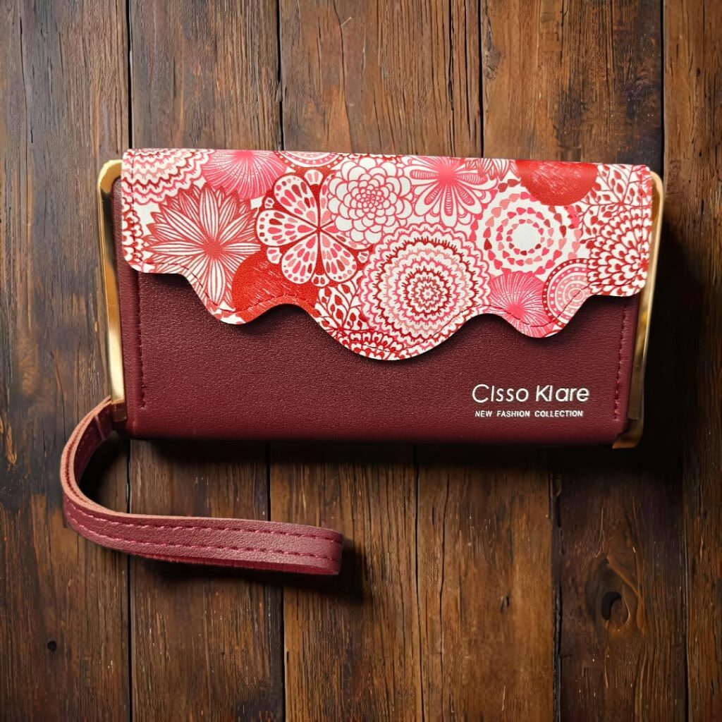 Clsso Klare.. Money Purse.. Slick Design.. Maroon