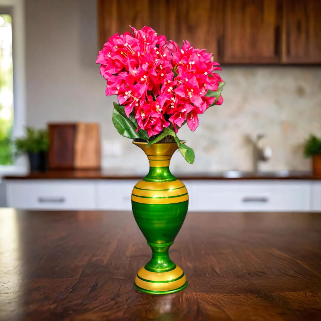 Bougainville Flower & Vase Combo.. 1.5ft