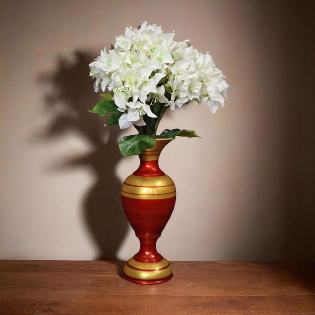 Bougainville Flower & Vase Combo.. 1.5ft