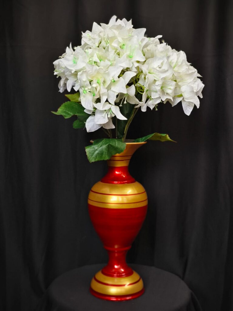 Bougainville Flower & Vase Combo.. 1.5ft