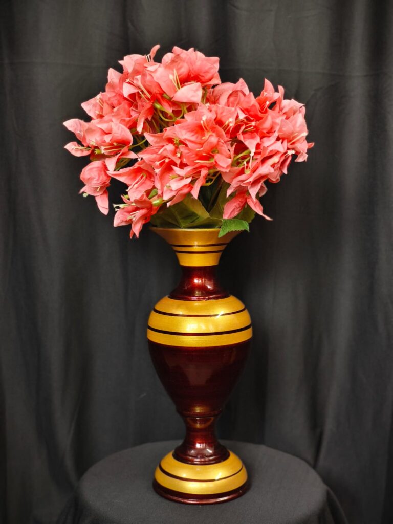 Bougainville Flower & Vase Combo.. 1.5ft