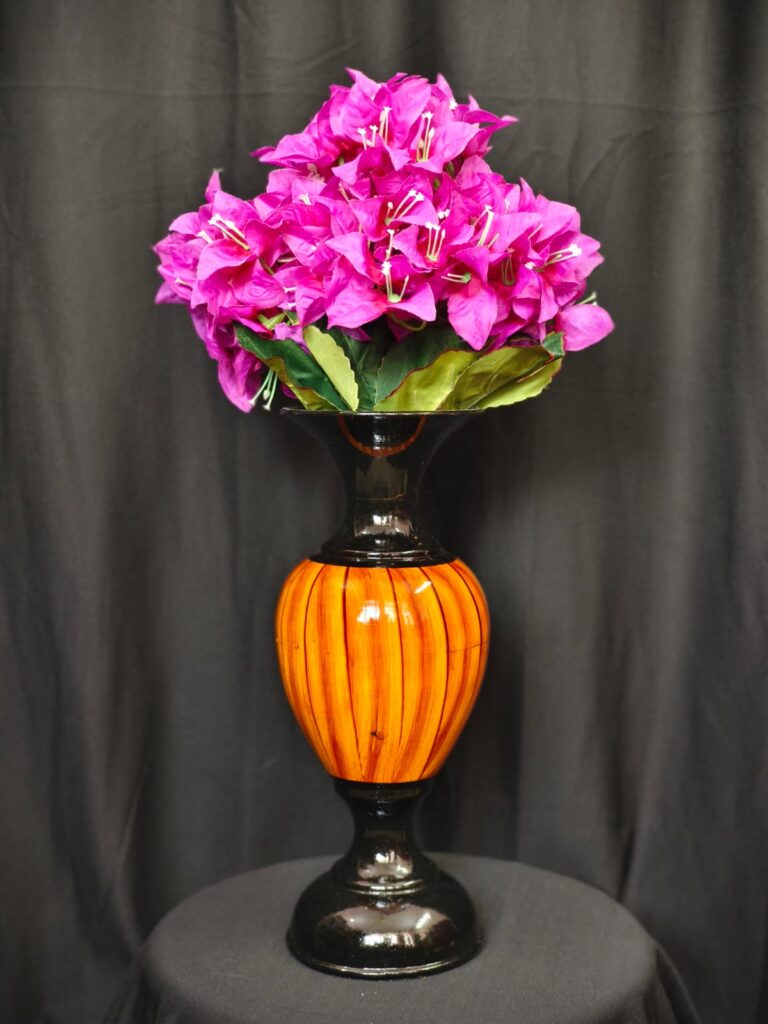 Bougainville Flower & Vase Combo.. 1.5ft