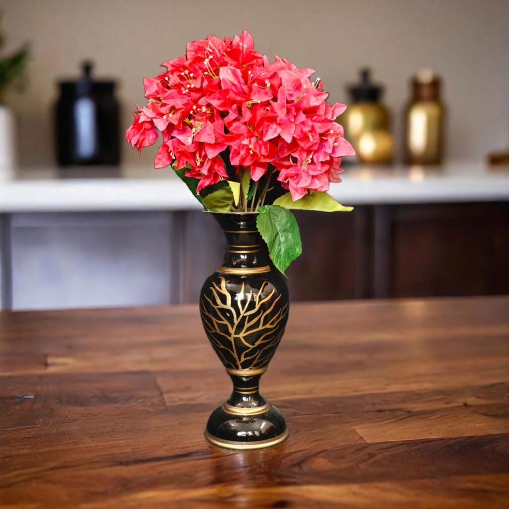 Bougainville Flower & Vase Combo.. 1.5ft