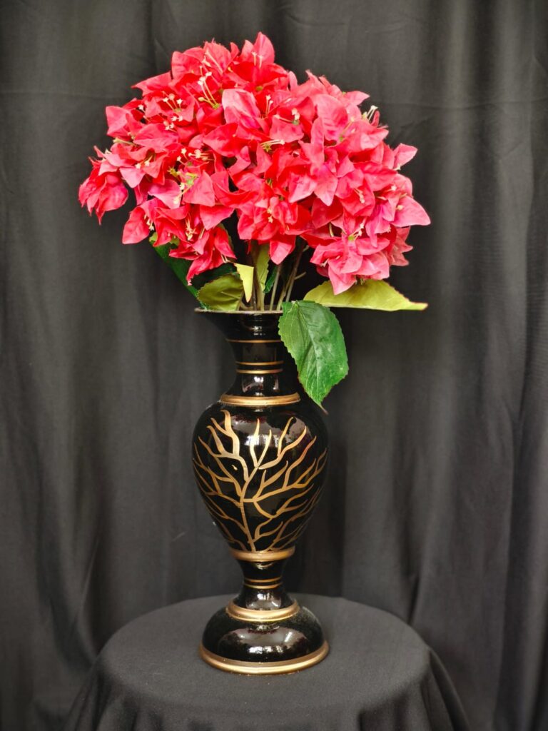 Bougainville Flower & Vase Combo.. 1.5ft