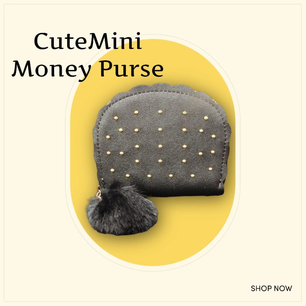 Hash Bag Cute Mini Money Purse.. Black