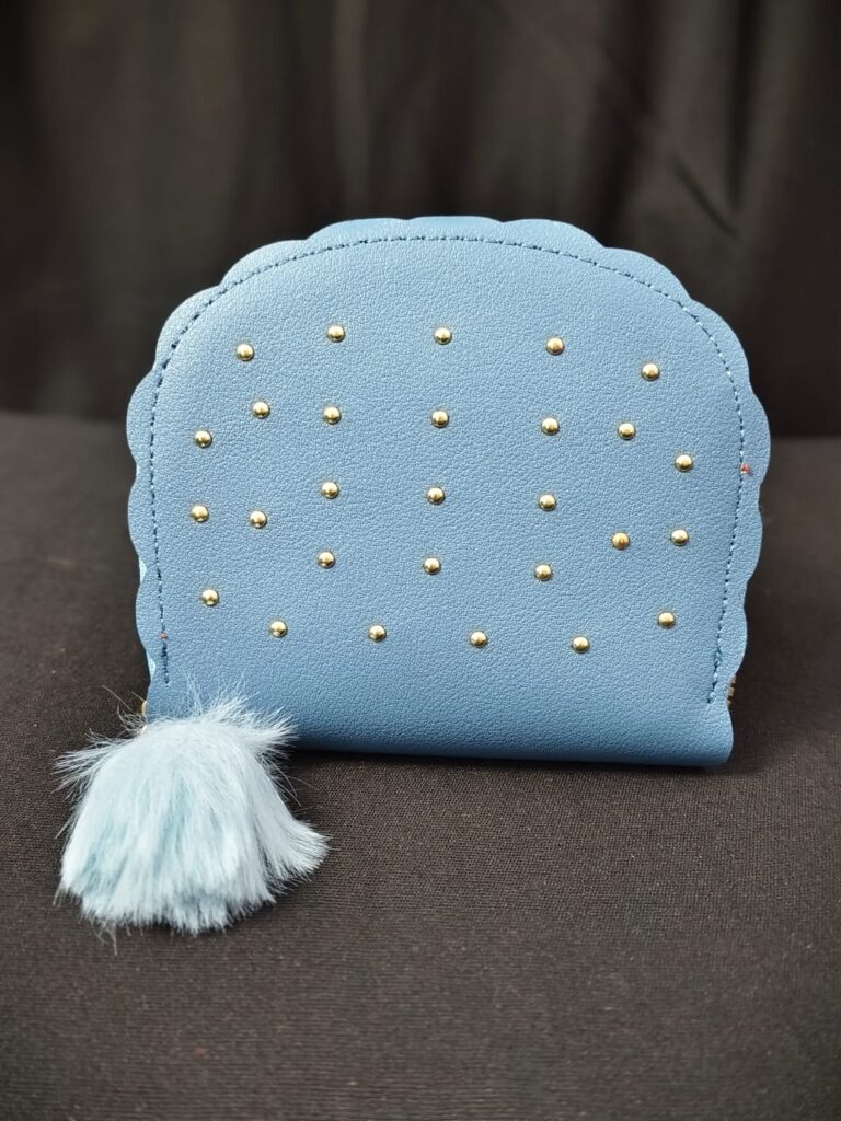 Hash Bag Cute Mini Money Purse.. Sky Blue