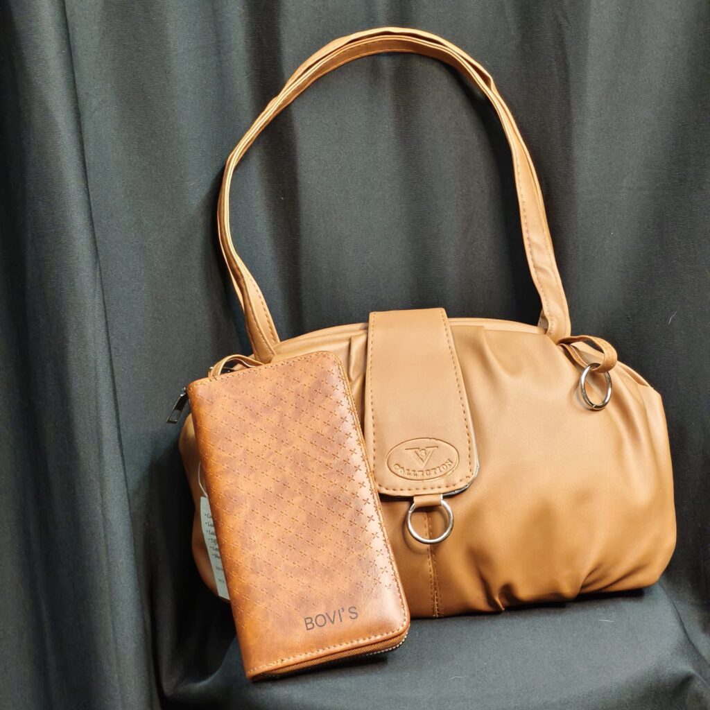 Handbag and Purse Combo… Milky Brown