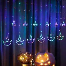 Diya Light.. Set – 6 Big Diya + 6 Small Diya ..Multicolour Light..6.5ft Long