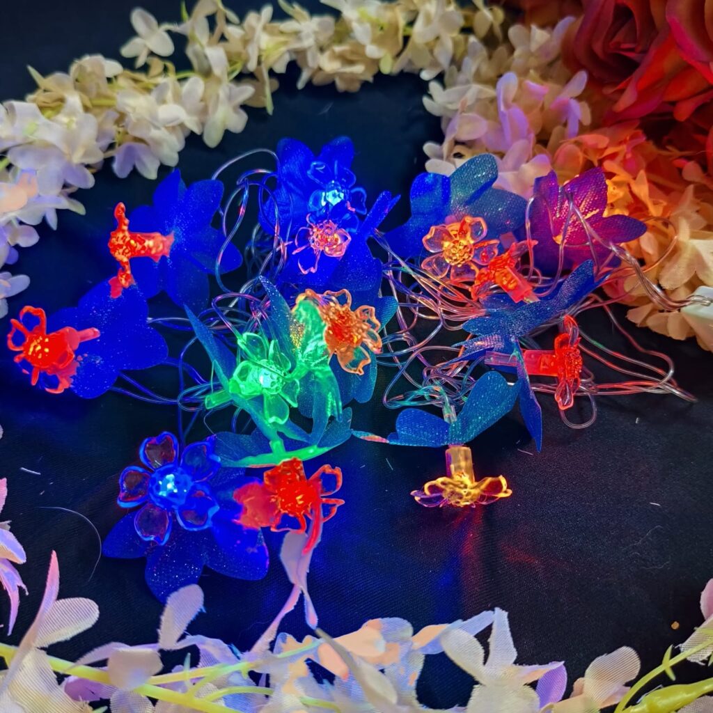 Flower Light… Silicon Light… Blue.. 5ft long..