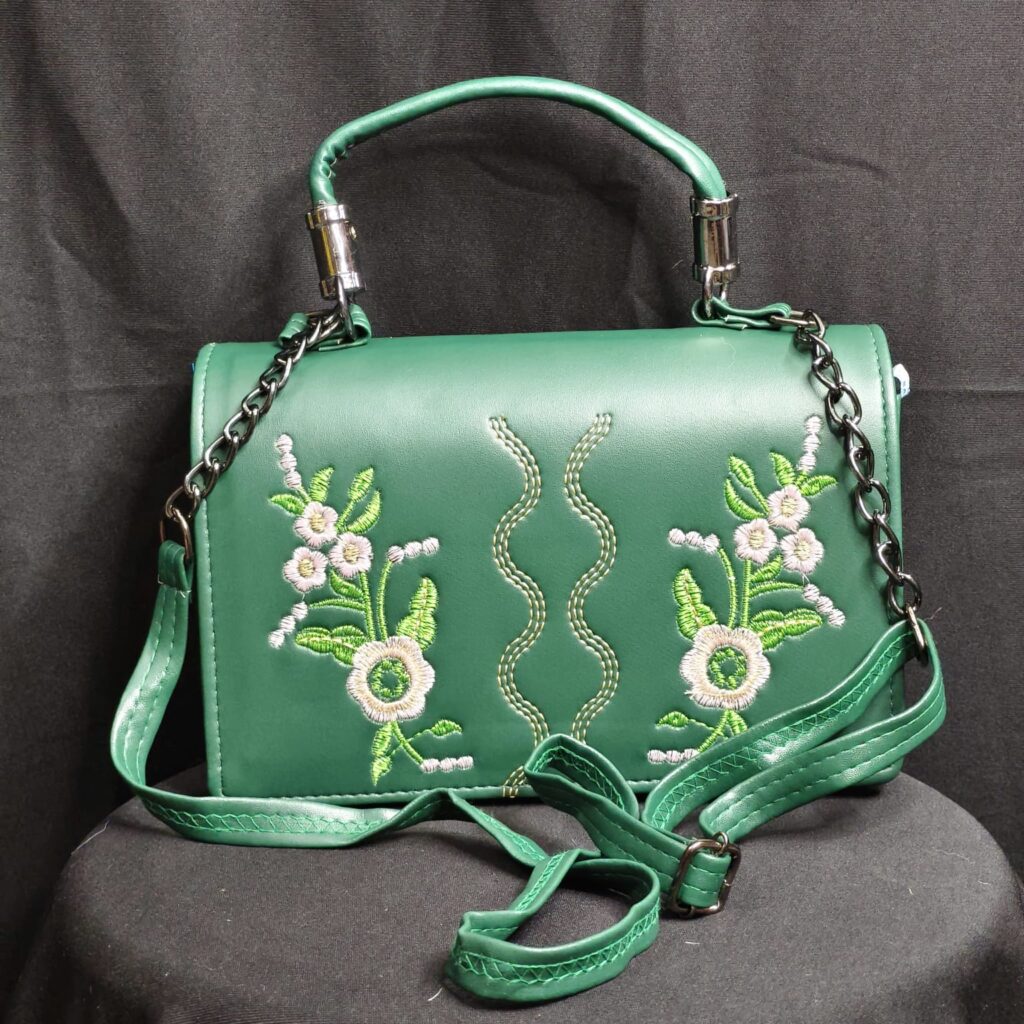 Box Bag Collection… Green.. Handbag… Long Sling